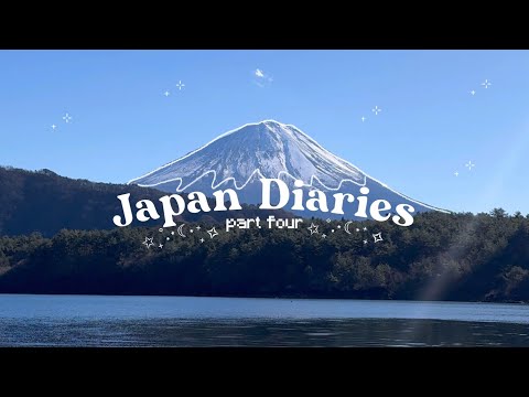 Japan Diaries ⟡ trip to Mt. Fuji, Lake Kawaguchiko, Studio Ghibli Store, Cat Cafe, etc 🕊️🤍🗻 ༘⋆