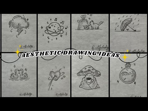 Cute and Aesthetic Pencil Drawing Ideas ✏️ | Soft Sketches & Final Touches