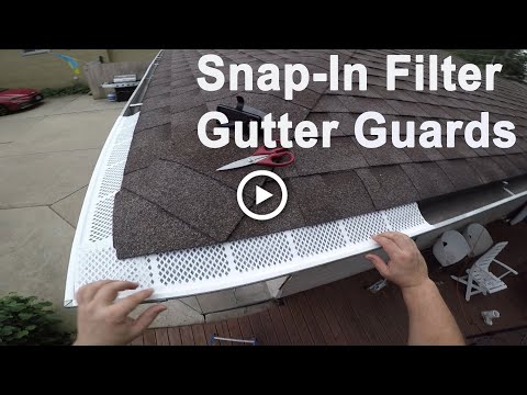 How to Install Amerimax Snap-In Filter Gutter Guards | Easy installation