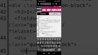 freeCodeCamp learn Accessibility by building a Quiz step 23(2) #ytshorts #freecodecamp #html #shorts