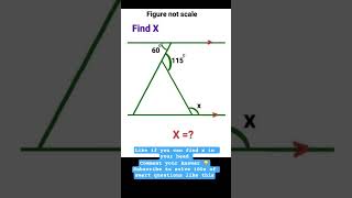 Can you solve this? #geometry #maths #findx #solvethis #trending #olympiad