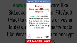 How do I encrypt files on my computer #computernotes #computerbasics