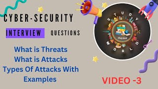 What is Threats | What is Attacks |Types Of Attacks #whatisThreats #whatisattacks #typesofattacks