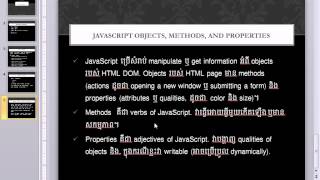 JavaScript Tutorial  Object, Method, and Properties