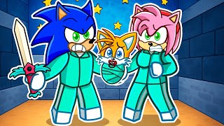 Sonic & Amy have a SQUID GAME FAMILY In Roblox Brookhaven!