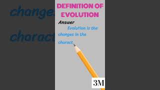 Definition of Evolution ? #definition #shorts