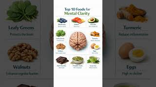 Top 10 Foods That Make You Smarter! 🤯🔥 #FocusBoost #healthymind