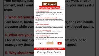 HR Round Job Interview Questions and Answers to ace your Dream Job