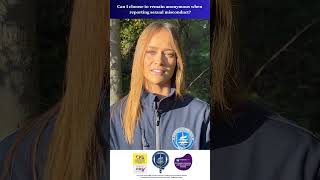 Can I choose to remain anonymous when reporting sexual misconduct?