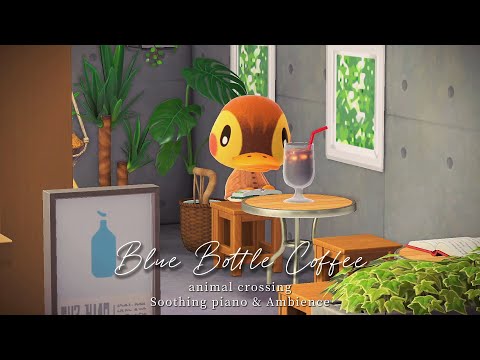 BLUE BOTTLE COFFEE BGM + Café ambience ☕Smooth Lo-fi Jazz music playlist / 1hour🎧Animal Crossing BGM