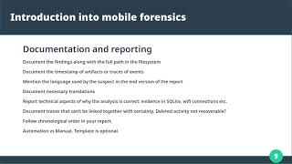 1.7 Digital Forensics for Mobile Phones - Documentation