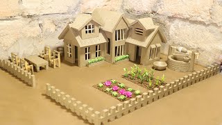 DIY Mini Clay House Project | How to Make Table, Chairs, Water Well & plant tree