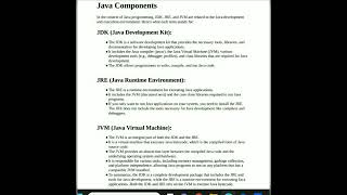 What Is Java Components ? #JDK#JRE#JVM #shorts #youtubeshorts