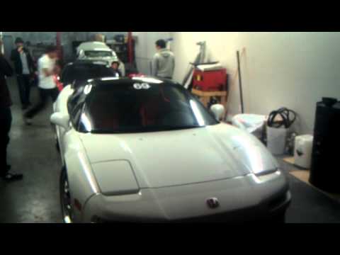 2 NSX RAID Chikara Motorsports garage.. LOUD REV!!!
