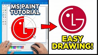 Make the LG Logo in MS Paint in 2 Minutes! ⏱️ #MSPaint #Drawing #MicrosoftPaint