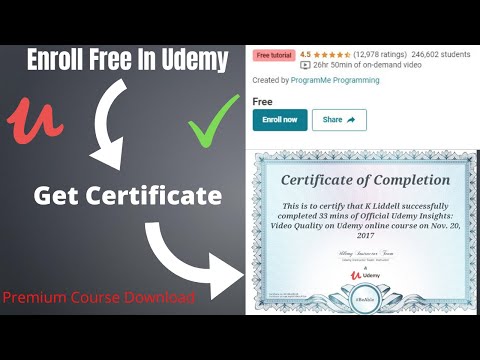 Enroll Free in Udemy Courses-Download Paid Udemy Course Free