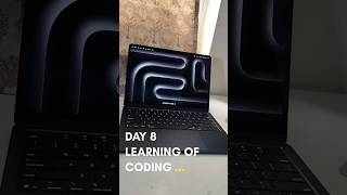 Day 8 LEARNING OF Coding #Dsa#coding#flutter#computer#tech#startup#internship#python #mackbook #air