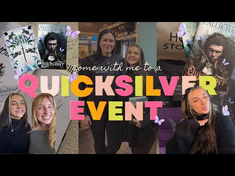 BOOKISH VLOG 📖🗡️🦋 Quicksilver event with Callie Hart, making bookish jewellery, book chats 🫶