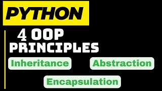 4 Object Oriented Programing (OOP) Principles