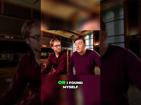 Ricky Gervais LOSES IT Laughing at His Own Jokes | Funniest Office Bloopers Ever! #Shorts