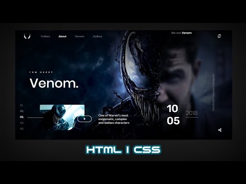 Venom Landing Page Design | Frontend | HTML | CSS