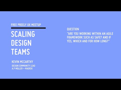 "Are you working within an agile framework such as SAFE? And if yes, which and for how long?"
