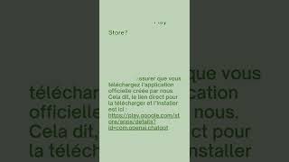 Application Android ChatGPT #chatgptfrancais #chatgpt #chatgptapp