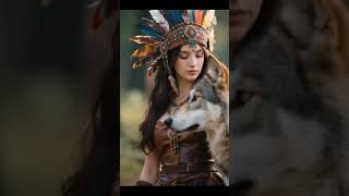 NATIVE GIRL WITH NIMALS  #aboriginalstories #indigenous #gowithnatives #authenticvoices