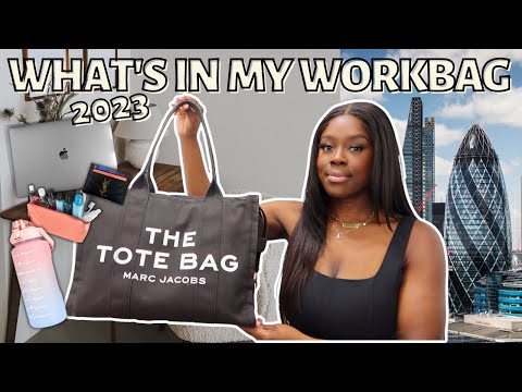 What's In My Work Bag 2023 | Marc Jacobs Canvas Tote Large Review