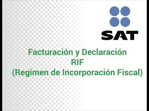 SAT : Facturación y Declaración Bimestral - RIF