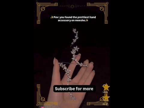 Unique hand accessory - meesho #viralshorts #ootd #handaccessories #bracelet #meeshofinds #trending