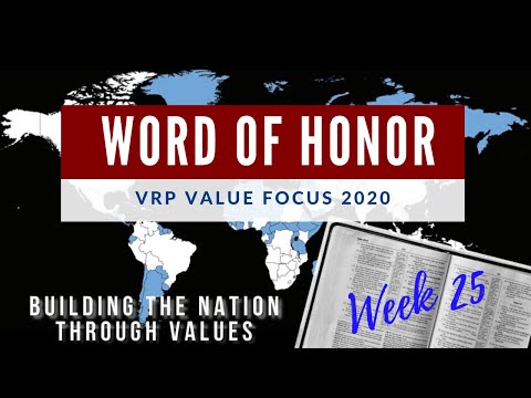CRFV Value Focus Broadcast: WORD OF HONOR