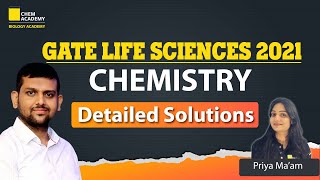 GATE Life Science Chemistry Previous Year Question Paper Discussion 2021