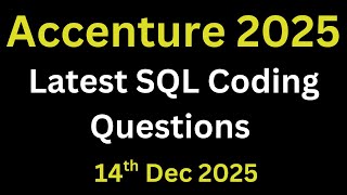 Accenture Technical Assessment SQL Questions | Accenture SQL Questions | Accenture 2026 Oncampus