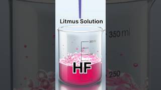 HF with litmus solution #chemistry #shorts #shortsfeed #viral #practical #experiment #viralvideo