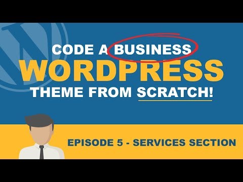 How to make a Wordpress Business website from scratch.  Ep5 adding the service section