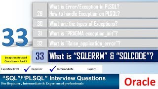Oracle PL SQL interview question What is SQLCODE and SQLERRM