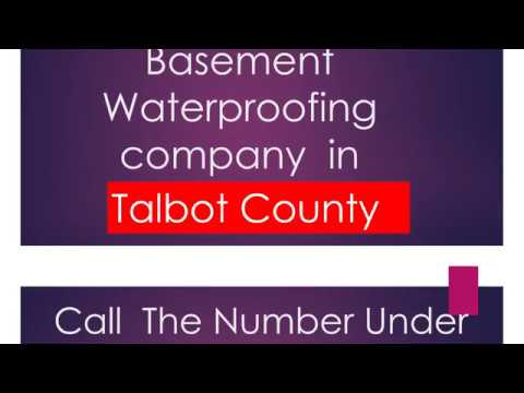 basement waterproofing  talbot  County