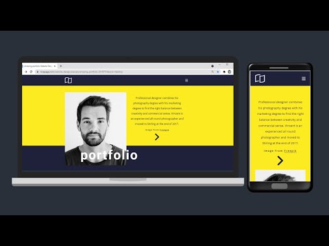 Simple Responsive Portfolio  Website With Html , Css & JavaScript part 3