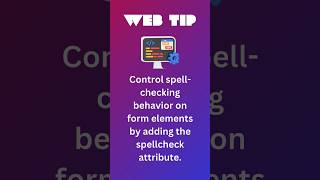 WEB TIP. Control spell checking behavior #shorts