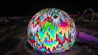 Jen Stark 'Cosmic Cascade' XO/Art on Sphere | Las Vegas