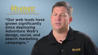 Baltimore Web design & marketing company, Adventure Web Interactive,  Rhine Landscaping testimonial