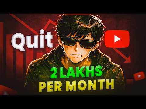 Why I Quit YouTube (Even After Making ₹2 Lakhs/Month)