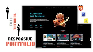 How to Make a Responsive Modern Portfolio Website | Html CSS JS Beginners To Advanced Full Tutorial