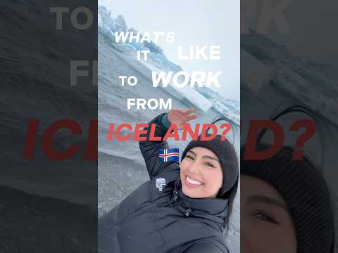 working from iceland :) i’ll post a long vlog soon! #coding #remotework #travel