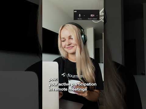 Participation in remote meet | Fourmeta Agency #shorts
