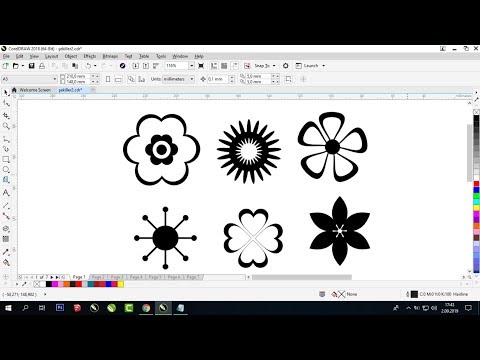 Create simple shapes with coreldraw