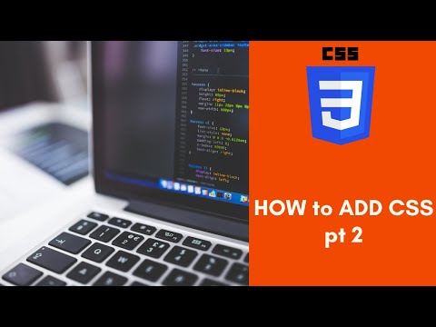 5 How to ADD CSS pt2