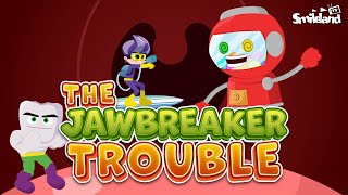 Cracked Tooth Emergency! Smile Avengers Battle the Jawbreaker #cartoon #kidsdentist #kidscartoon