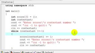 C++ Array of Counters